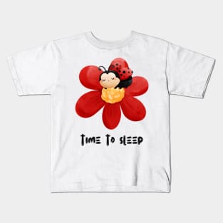 Ladybug | Time To Sleep Design Kids T-Shirt